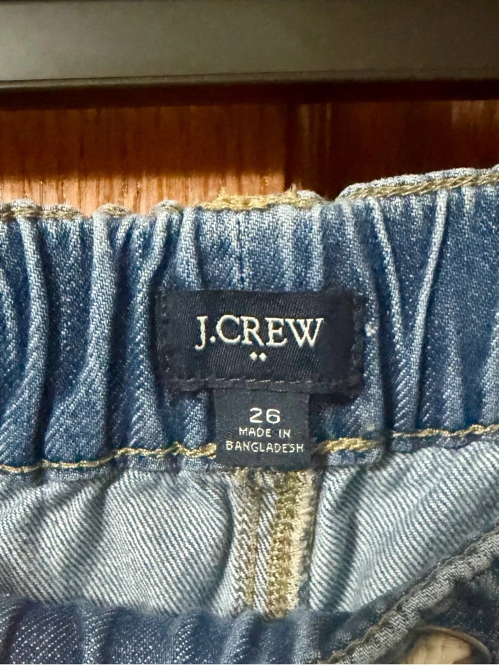 Casual J Crew Pull On Jeans - 100% Cotton